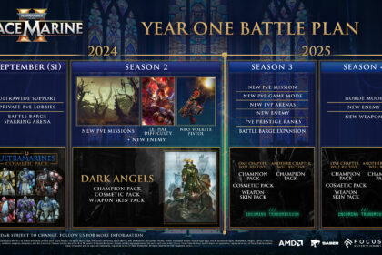 Warhammer 40,000: Space Marine 2 year one roadmap