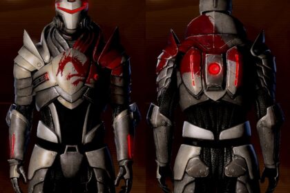 Mass Effect blood dragon armor in equipment selection screen